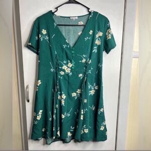 Lottie Moss Green Floral Dress